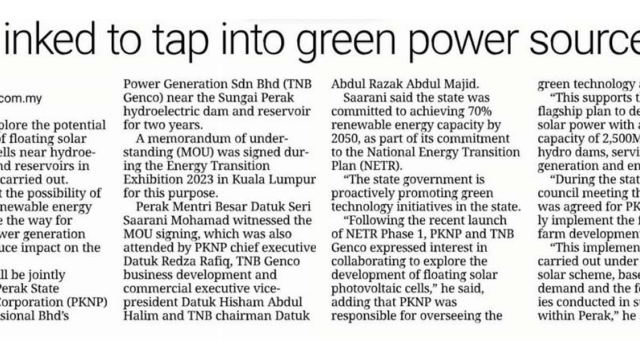 Deal Inked to Tap Into Green Power Source