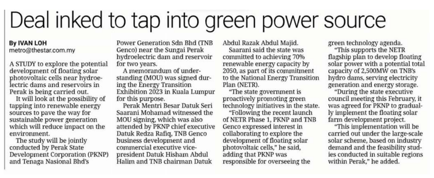 Deal Inked to Tap Into Green Power Source