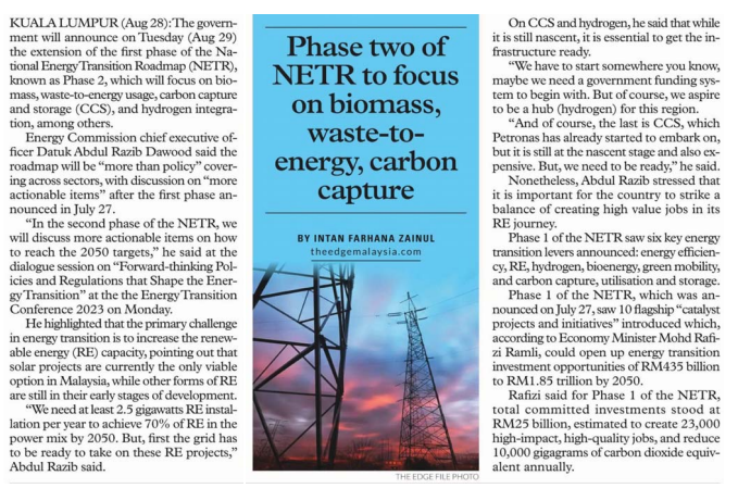 Phase Two of NETR to Focus on Biomass, Waste to Energy & Carbon Capture